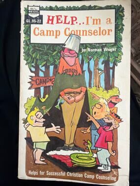 Vintage Help I'm a Camp Counselor Christian Book Paperback Retro Youth Ministry